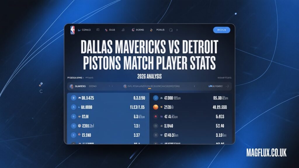 dallas mavericks vs detroit pistons match player stats